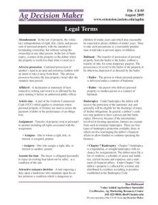 Legal Terms - Iowa State University Extension and Outreach