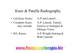 Knee & Patella Radiography