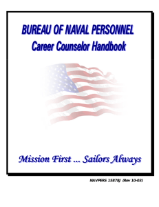 bureau of naval personnel career counselor