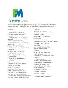 Transfer List for FM - Fulton-Montgomery Community College