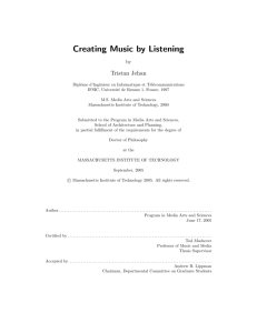 Creating Music by Listening