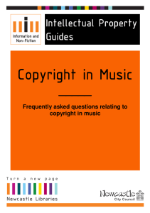 A Guide to Copyright in Music