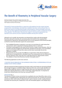 The Benefit of Flowmetry in Peripheral Vascular Surgery