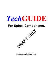 For Spinal Components.