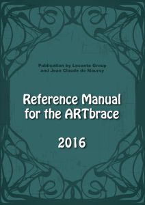 Reference Manual for the ARTbrace 2016