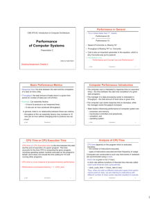 Performance of Computer Systems