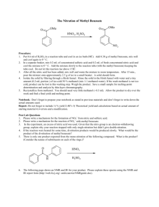 The Nitration of Methyl Benzoate