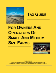 Tax Guide for Owners and Operators of Small