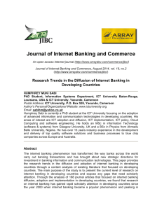 Research trends in the diffusion of internet