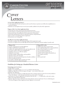 Cover Letters.indd - Career Center