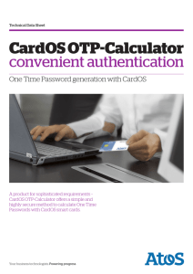 CardOS OTP-Calculator