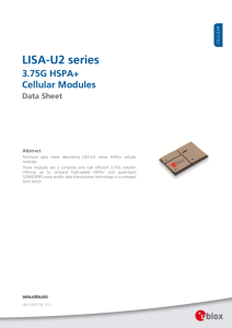 LISA-U2x Data Sheet - u-blox