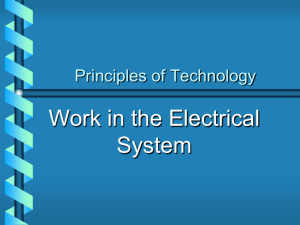 Work in Electrical Systems