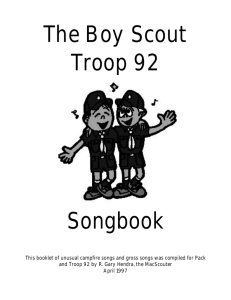 The Boy Scout Troop 92 Songbook