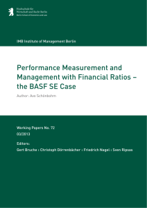 Performance Measurement and Management with Financial Ratios