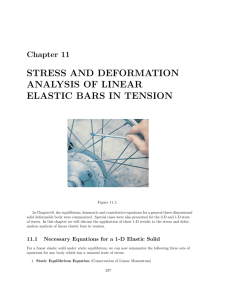 stress and deformation analysis of linear elastic bars in tension