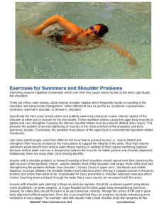 Exercises for Swimmers and Shoulder Problems