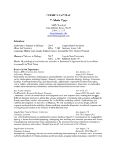 curriculum vitae - Texas A&M University