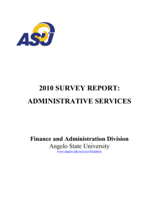 2010 survey report - Angelo State University