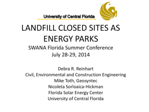 Landfill Closed Sites as Energy Parks