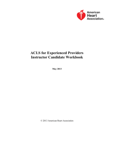 ACLS EP Instructor Candidate Workbook - Multi