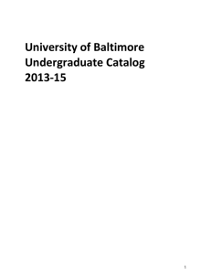2013-15 Undergraduate Catalog