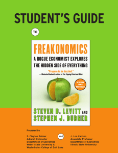 A Student's Guide to Freakonomics