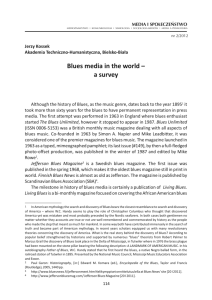 Blues media in the world – a survey