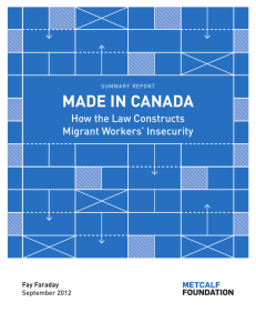 Made in Canada: How the Law Constructs