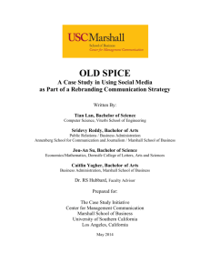 Old Spice - USC Marshall - University of Southern California