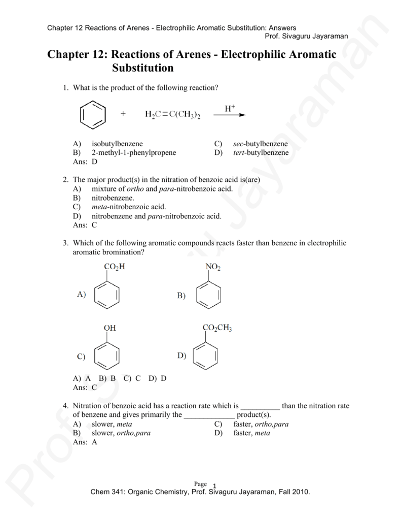 mononitration of bromobenzene