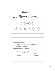 Chapter 16 Chemistry of Benzene