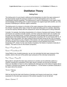 Distillation Theory - FacStaff Home Page for CBU