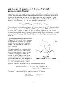Copper Analysis by Complexometric Titration