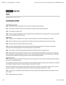 BBC News - Cambodia profile