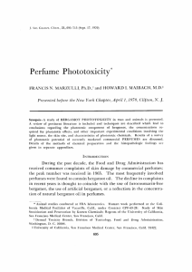 Perfume Phototoxicity - Society of Cosmetic Chemists