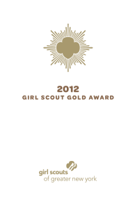 girl scout gold award - Girl Scouts of Greater New York