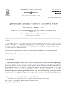 Optimal health insurance contract: Is a deductible useful?
