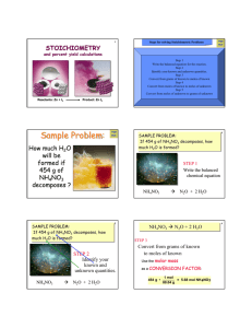 Stoichiometry