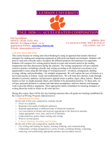 clemson university engl 1030-24: accelerated composition