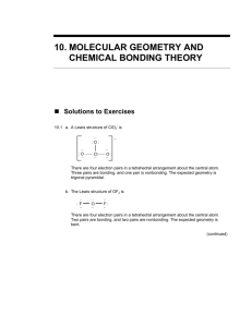 10. molecular geometry and chemical bonding theory