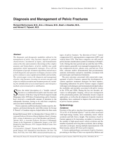 Diagnosis and Management of Pelvic Fractures