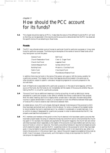 How should the PCC account for its funds?
