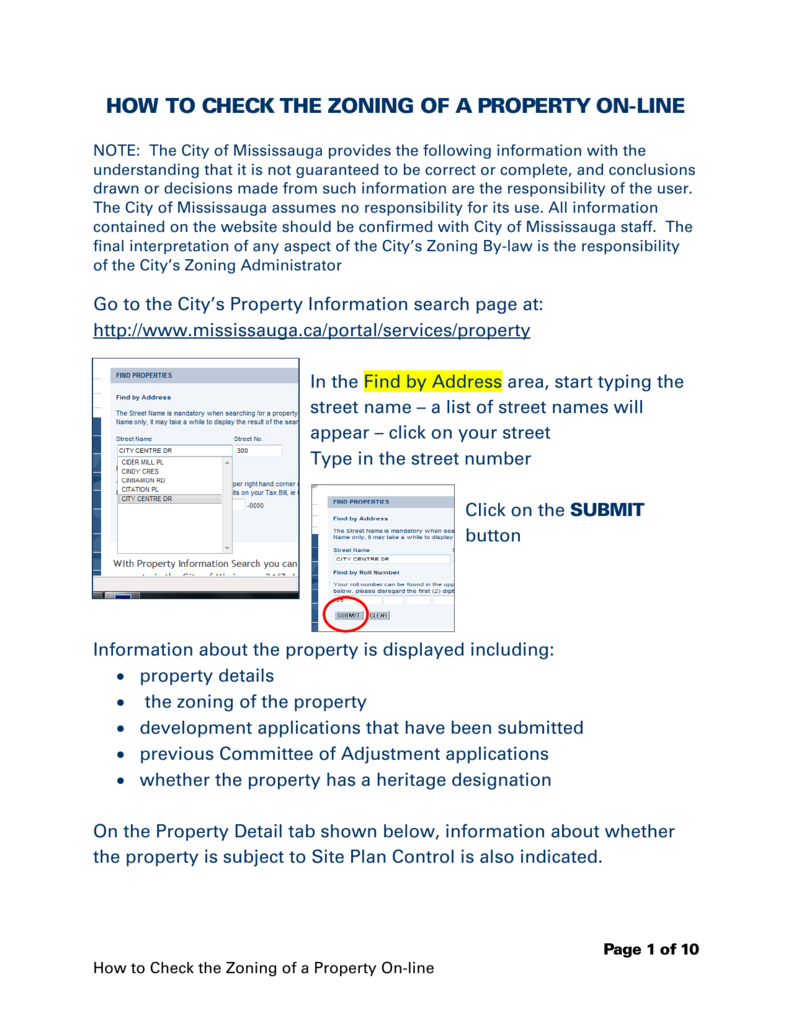 Check Zoning By Address How To Check The Zoning Of A Property On-Line