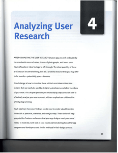 Chapter 4: Analyzing User Research