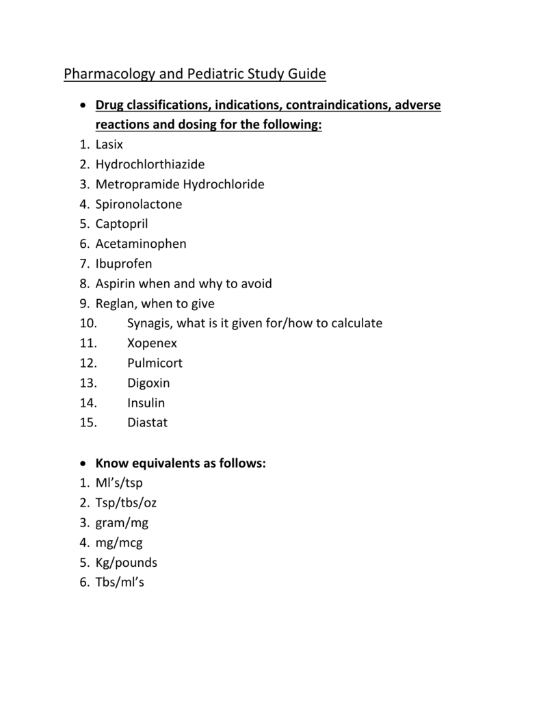 Synagis Dosing Chart