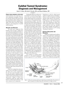 Cubital Tunnel Syndrome: Diagnosis and Management