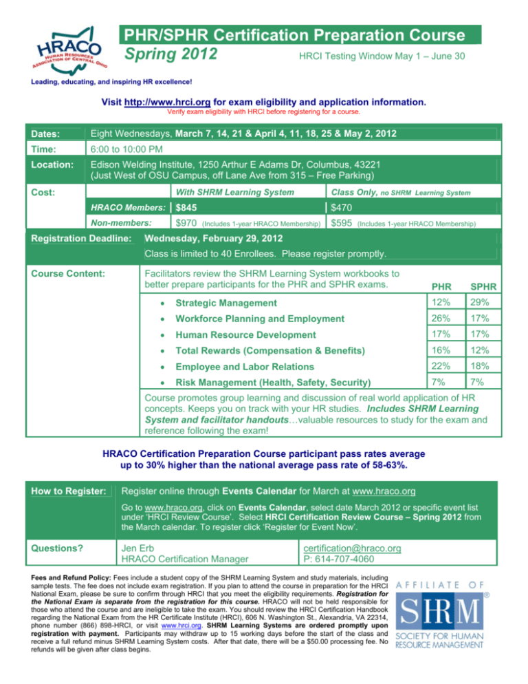 phr-sphr-certification-preparation-course-spring-2012