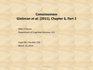Psych 9A. Lec. 18 PP Slides: Consciousness, Part 2