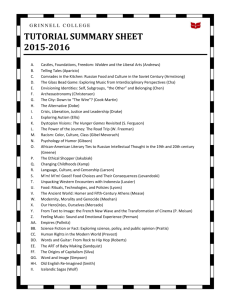 TUTORIAL SUMMARY SHEET 2013-2014